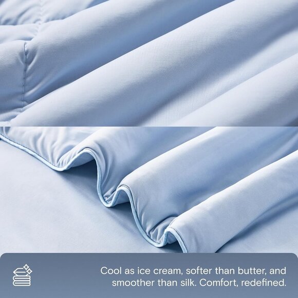 DOZ by SIJO Summer Cooling Comforter Twin/Twin XL Glacier Blanket Hot Sleepers - Picture 4 of 5